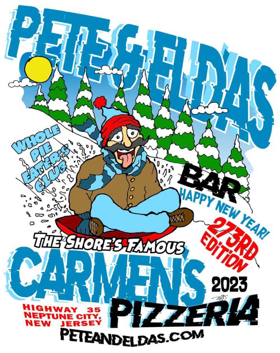 Whole Pie Eater's Club Pete and Elda's Bar Neptune City NJ